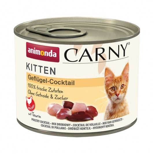 BoĂźte de nourriture humide Animonda Carny Kitten Cocktail de Volaille pour chatons
