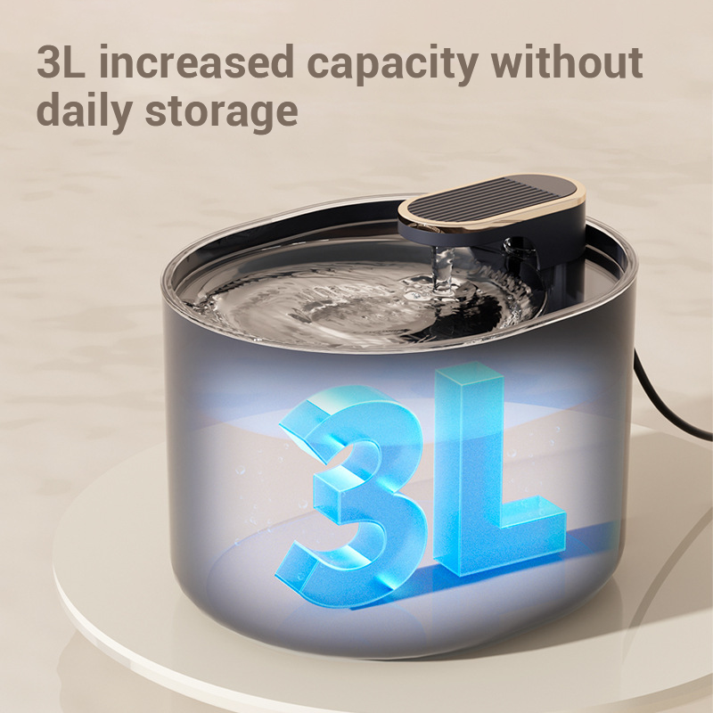 Fontaine à eau pour animaux 3L avec visuel lumineux de capacité XL