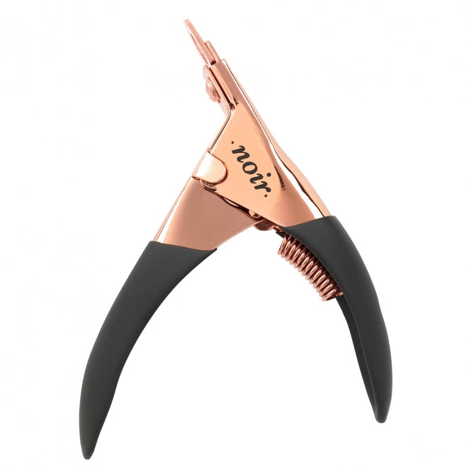 Coupe-griffes guillotine EBI Noir en acier inoxydable avec poignée ergonomique noire et dorée