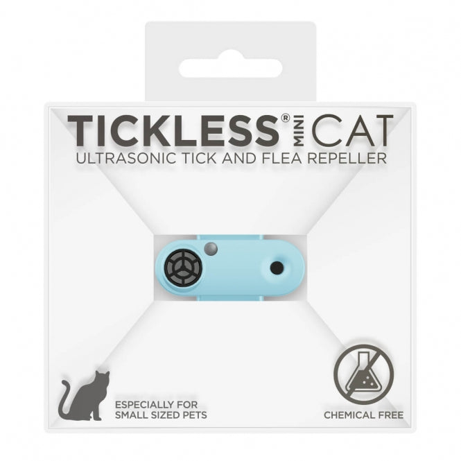 Dispositif anti-tiques et puces TickLess MINI blanc pour chats
