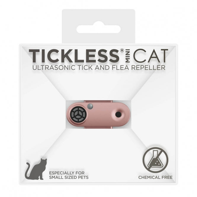 Dispositif anti-tiques et puces TickLess MINI blanc pour chats