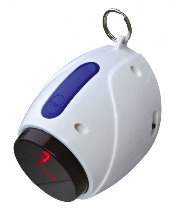 Jouet laser automatique Trixie Moving Light blanc et bleu, 11 cm, à poser ou fixer