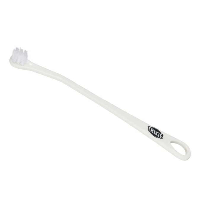Brosse à dents blanche Trixie pour chats et petits chiens, hygiène bucco-dentaire