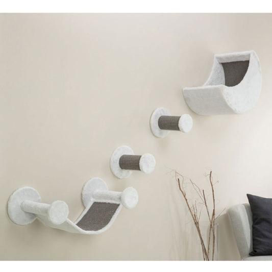 Ensemble mural pour chat Trixie Wand-Set 4 avec hamac, marches et niche murale