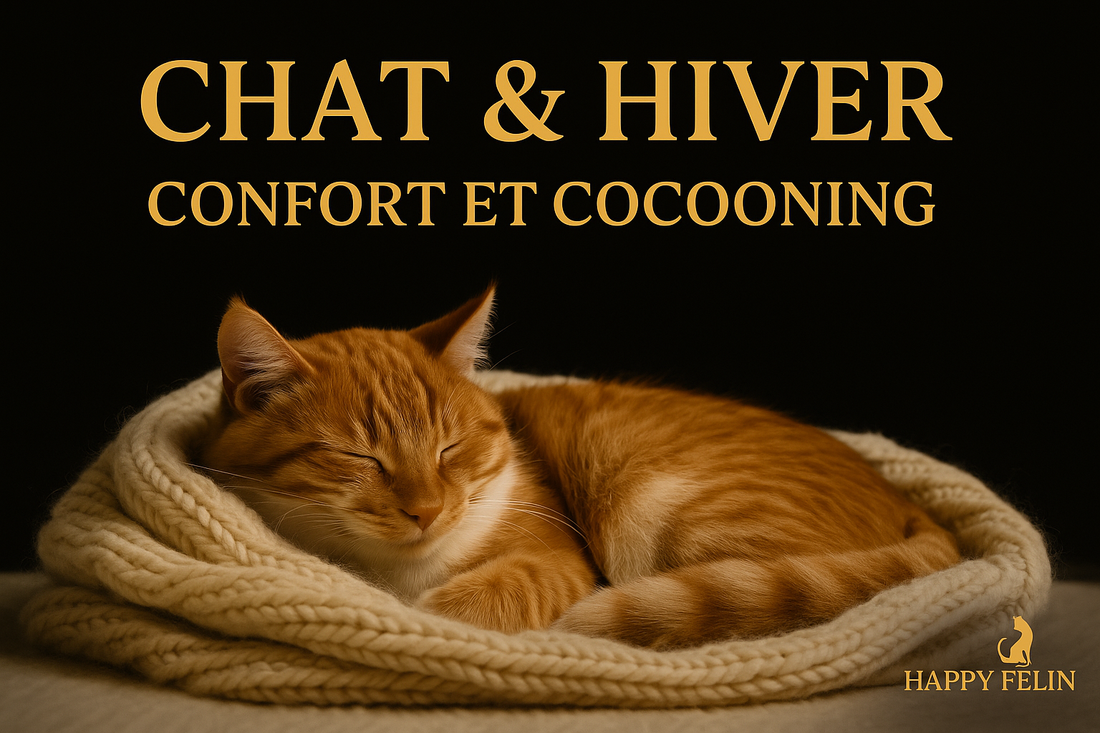 Chat & Hiver – Confort et Cocooning Happy Félin