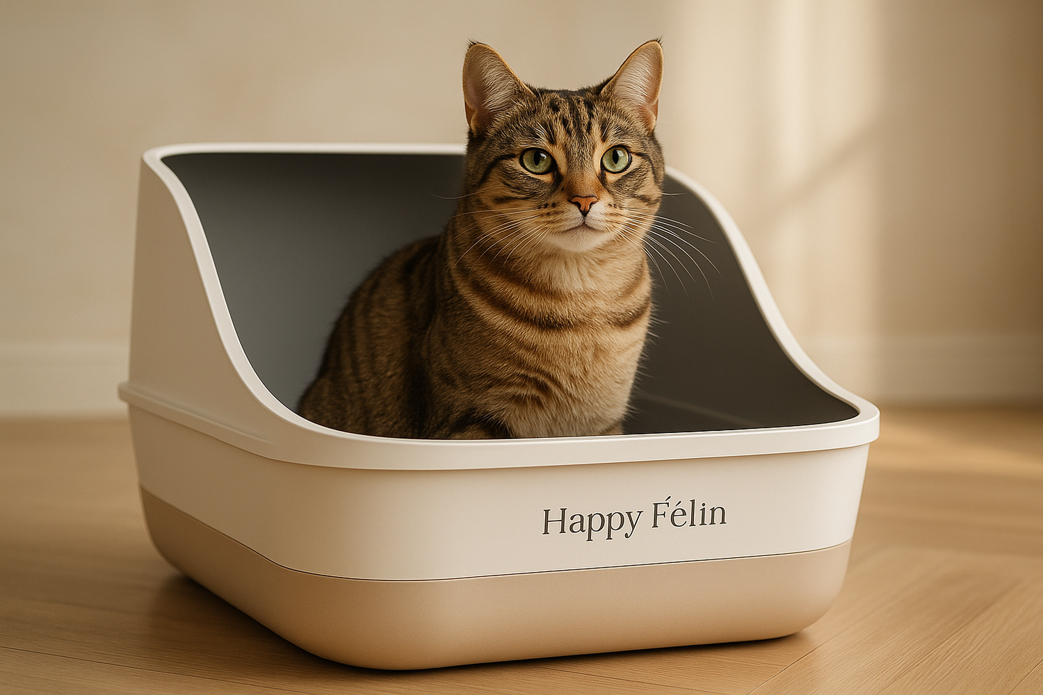 Collection Litière & Accessoires Happy Félin – bacs et accessoires pour chats, maison propre et sans odeurs