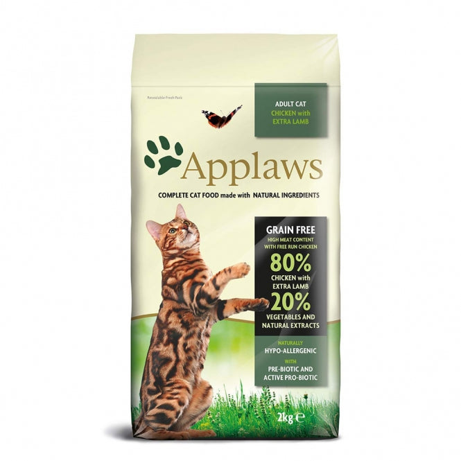 Sac de croquettes Applaws au poulet sans céréales pour chats adultes, formats 400 g-2 kg-7,5 kg