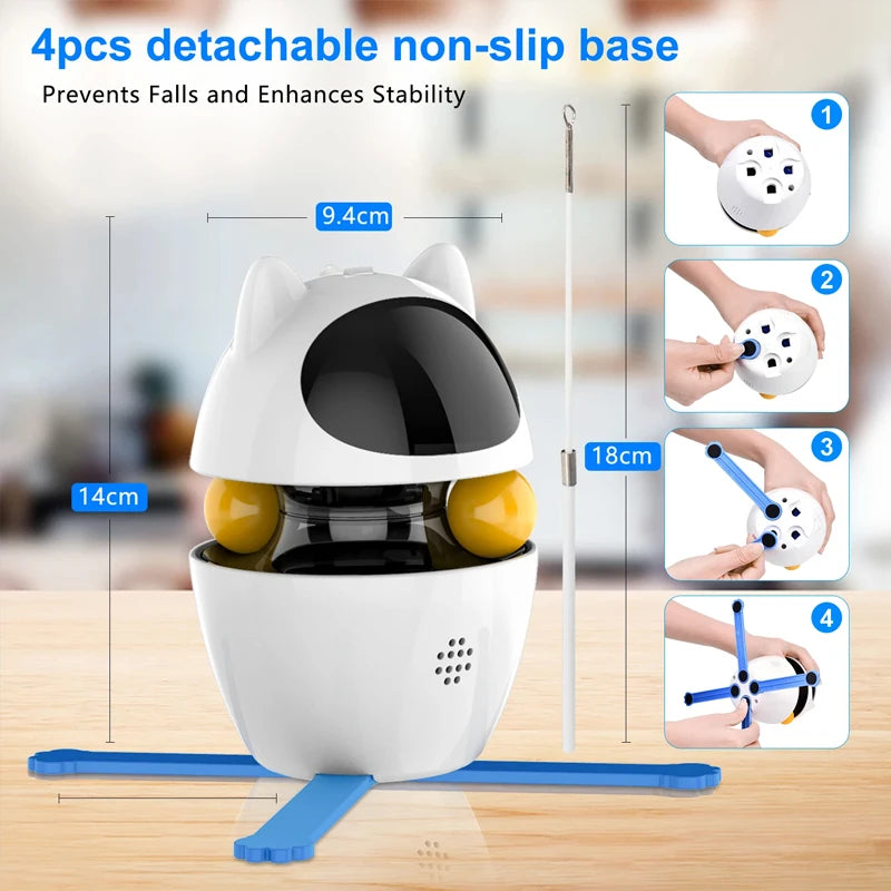 Détails de la base bleue stable et amovible avec support antichute.