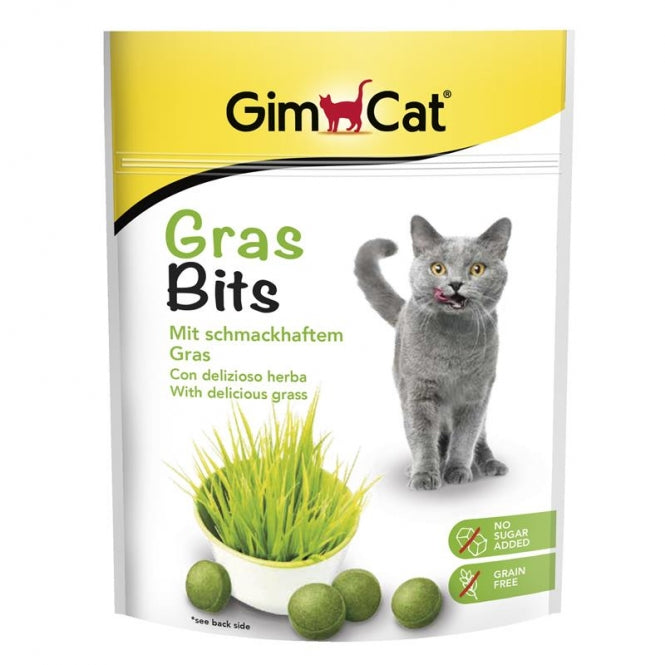 Friandises GimCat GrasBits pour chat, sachet 140 g