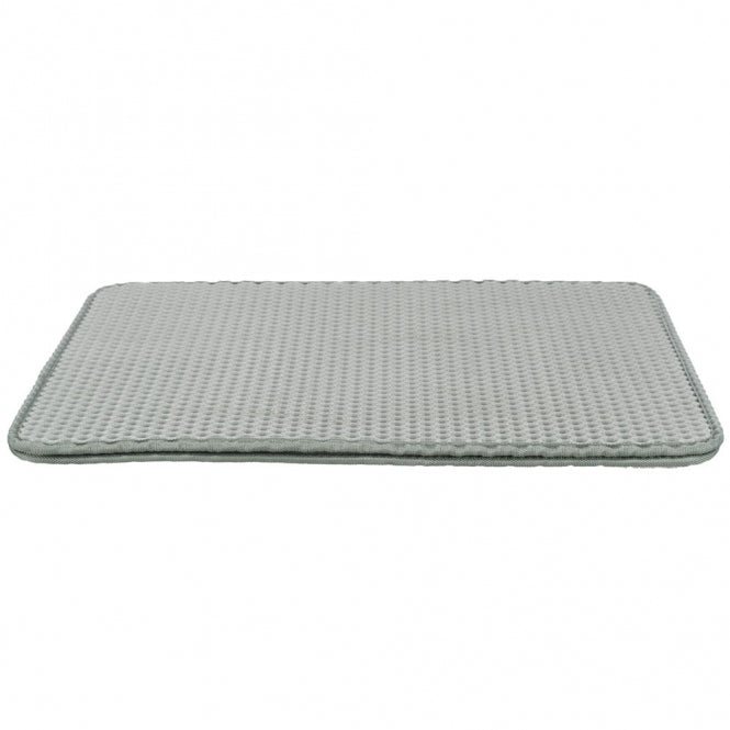 Tapis de litière Trixie double couche gris avec tamis, pour bac à litière