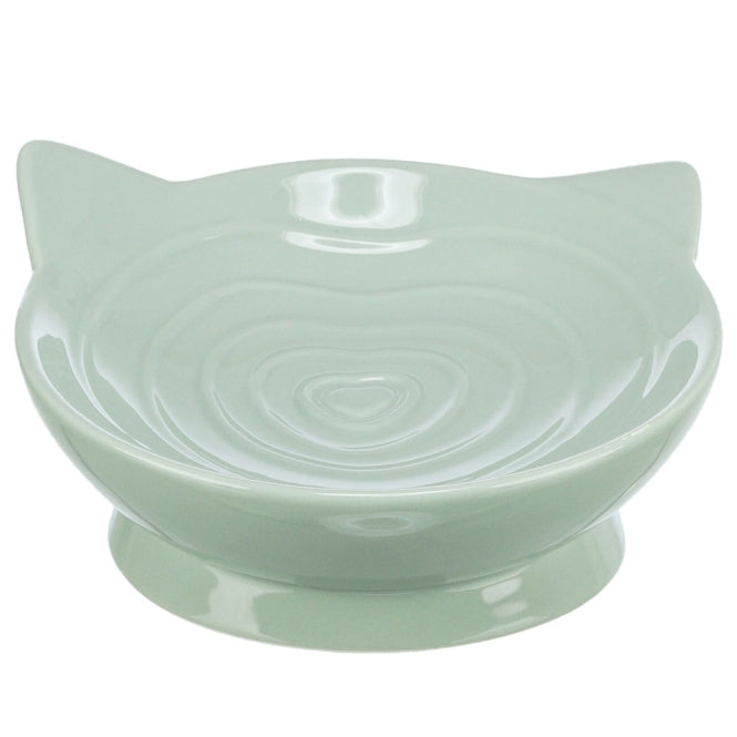 Gamelle Trixie Viviana ronde en céramique vert sauge 300 ml vue de face