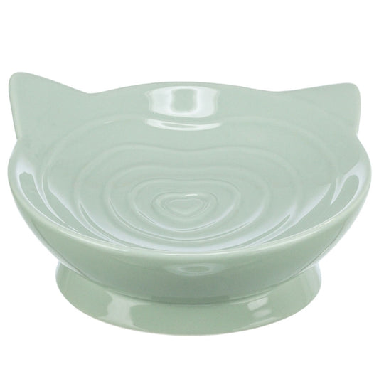 Gamelle Trixie Viviana ronde en céramique vert sauge 300 ml vue de face