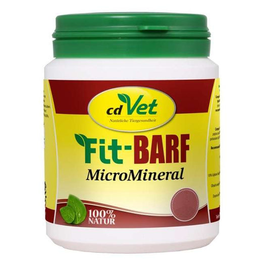 Pot de cdVet Fit-BARF MicroMineral, complément alimentaire naturel riche en minéraux et oligo-éléments pour chiens et chats